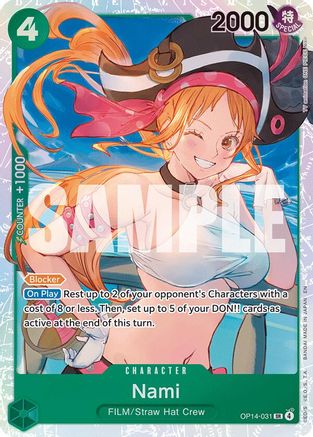 Nami (OP14-031) [The Azure Sea's Seven] Foil - Deck Out Gaming