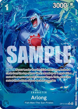 Arlong (Alternate Art) (OP14-042) [The Azure Sea's Seven] Foil - Deck Out Gaming