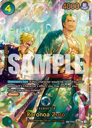 Roronoa Zoro - PRB02-006 (SP) (PRB02-006) [The Azure Sea's Seven] Foil - Deck Out Gaming