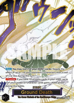 Ground Death (Alternate Art) (OP14-096) [The Azure Sea's Seven] Foil - Deck Out Gaming