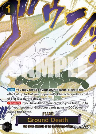 Ground Death (Alternate Art) (OP14-096) [The Azure Sea's Seven] Foil - Deck Out Gaming