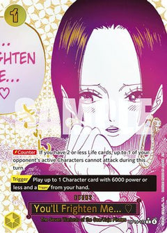 You'll Frighten Me... (Alternate Art) (OP14-118) [The Azure Sea's Seven] Foil-1