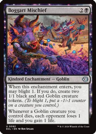 Boggart Mischief (92) [Lorwyn Eclipsed] foil - Deck Out Gaming