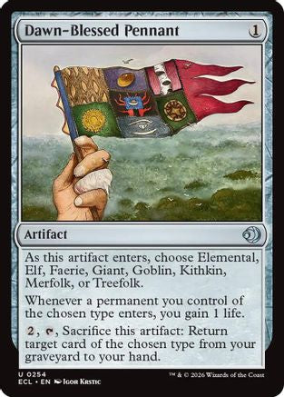 Dawn-Blessed Pennant (254) [Lorwyn Eclipsed] foil - Deck Out Gaming