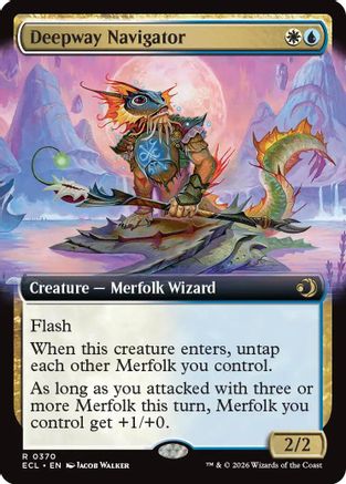 Deepway Navigator (Extended Art) (370) [Lorwyn Eclipsed] foil - Deck Out Gaming