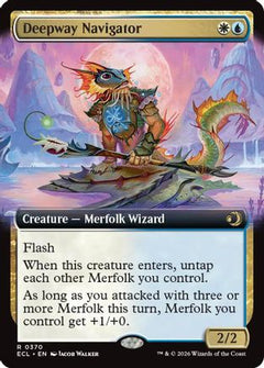 Deepway Navigator (Extended Art) (370) [Lorwyn Eclipsed] foil - Deck Out Gaming