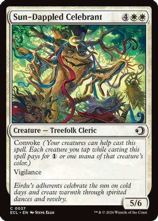Sun-Dappled Celebrant (37) [Lorwyn Eclipsed] foil - Deck Out Gaming