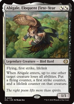 Abigale, Eloquent First-Year (204) [Lorwyn Eclipsed] foil - Deck Out Gaming