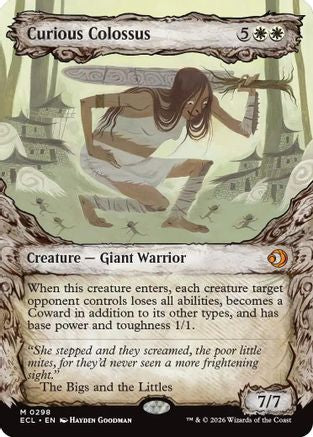 Curious Colossus (Showcase) (298) [Lorwyn Eclipsed] foil - Deck Out Gaming