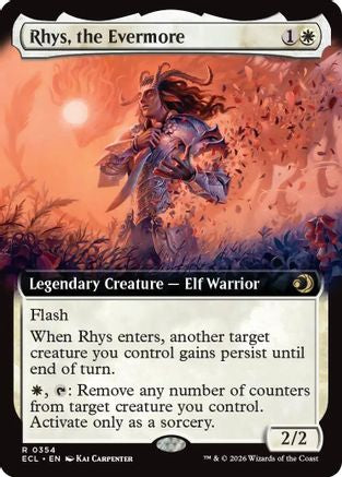 Rhys, the Evermore (Extended Art) (354) [Lorwyn Eclipsed] foil - Deck Out Gaming