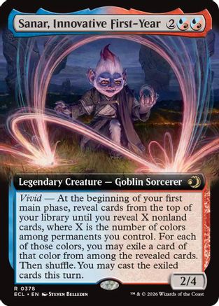 Sanar, Innovative First-Year (Extended Art) (378) [Lorwyn Eclipsed] - Deck Out Gaming