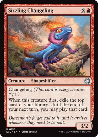 Sizzling Changeling (155) [Lorwyn Eclipsed] - Deck Out Gaming