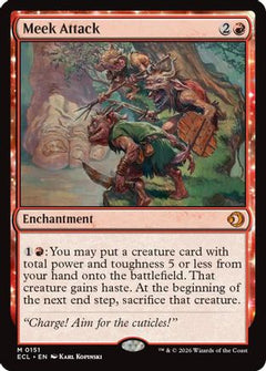 Meek Attack (151) [Lorwyn Eclipsed] foil - Deck Out Gaming