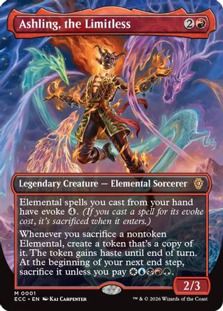 Ashling, the Limitless (Borderless) (1) [Commander: Lorwyn Eclipsed] - Deck Out Gaming