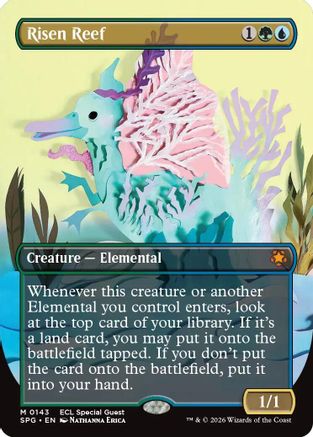 Risen Reef (Borderless) (143) [Special Guests] - Deck Out Gaming