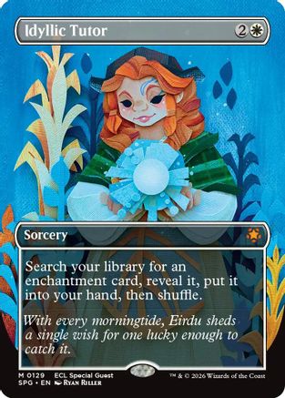 Idyllic Tutor (Borderless) (129) [Special Guests] foil - Deck Out Gaming