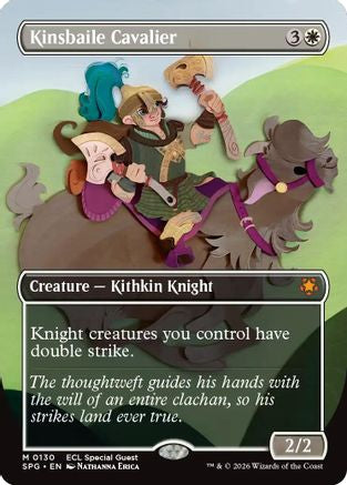 Kinsbaile Cavalier (Borderless) (130) [Special Guests] foil - Deck Out Gaming