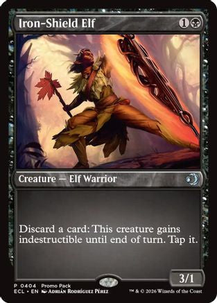 Iron-Shield Elf (404) [Promo Pack: Lorwyn Eclipsed] foil - Deck Out Gaming