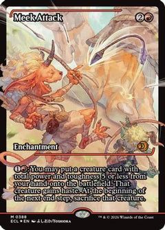 Meek Attack (0388) (Showcase) (388) [Lorwyn Eclipsed] foil - Deck Out Gaming