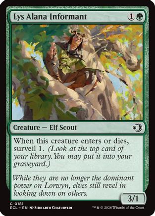 Lys Alana Informant (181) [Lorwyn Eclipsed] foil - Deck Out Gaming