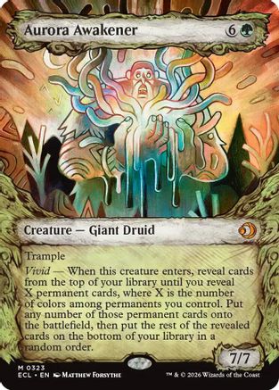Aurora Awakener (Showcase) (323) [Lorwyn Eclipsed] foil - Deck Out Gaming