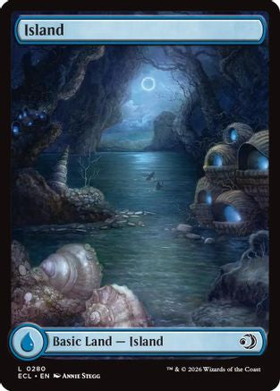 Island (0280) (280) [Lorwyn Eclipsed] foil - Deck Out Gaming