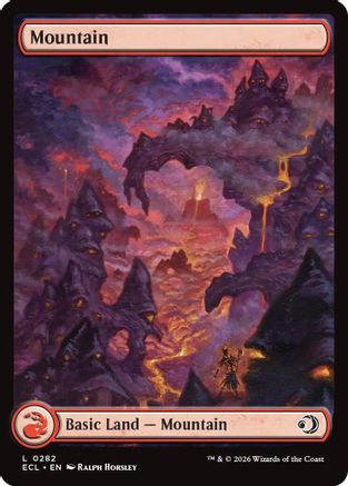 Mountain (0282) (282) [Lorwyn Eclipsed] foil - Deck Out Gaming