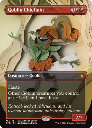 Goblin Chieftain (Borderless) (135) [Special Guests] - Deck Out Gaming