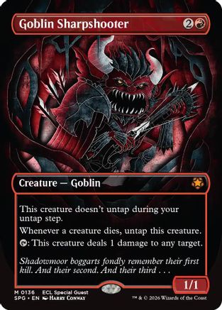 Goblin Sharpshooter (Borderless) (136) [Special Guests] foil - Deck Out Gaming