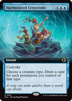 Harmonized Crescendo (Extended Art) (357) [Lorwyn Eclipsed] foil - Deck Out Gaming