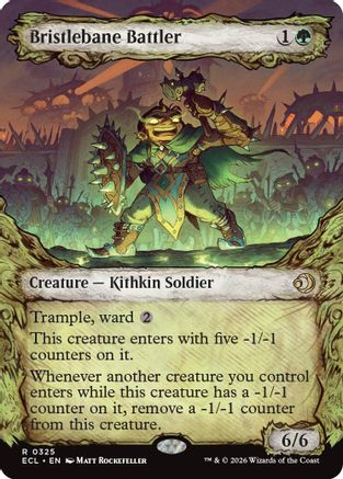 Bristlebane Battler (Showcase) (325) [Lorwyn Eclipsed] foil - Deck Out Gaming
