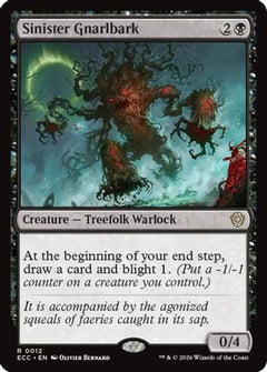 Sinister Gnarlbark (12) [Commander: Lorwyn Eclipsed] - Deck Out Gaming