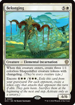 Belonging (5) [Commander: Lorwyn Eclipsed] - Deck Out Gaming