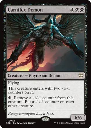 Carnifex Demon (72) [Commander: Lorwyn Eclipsed] - Deck Out Gaming