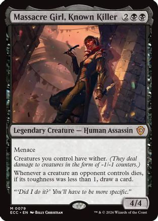 Massacre Girl, Known Killer (79) [Commander: Lorwyn Eclipsed] - Deck Out Gaming
