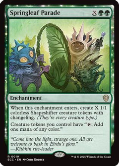 Springleaf Parade (19) [Commander: Lorwyn Eclipsed] - Deck Out Gaming