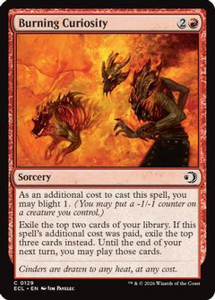 Burning Curiosity (129) [Lorwyn Eclipsed] foil - Deck Out Gaming