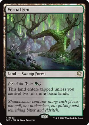 Vernal Fen (63) [Commander: Lorwyn Eclipsed] - Deck Out Gaming