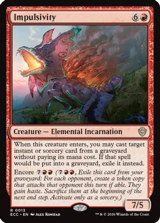 Impulsivity (13) [Commander: Lorwyn Eclipsed] - Deck Out Gaming