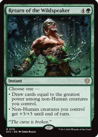 Return of the Wildspeaker (115) [Commander: Lorwyn Eclipsed] - Deck Out Gaming