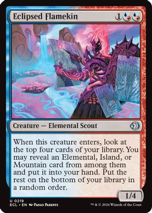 Eclipsed Flamekin (219) [Lorwyn Eclipsed] foil - Deck Out Gaming