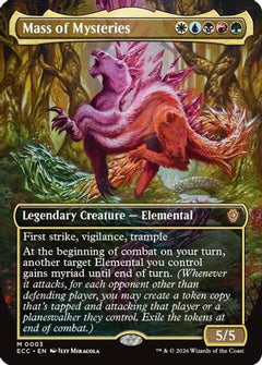 Mass of Mysteries (Borderless) (3) [Commander: Lorwyn Eclipsed] foil - Deck Out Gaming