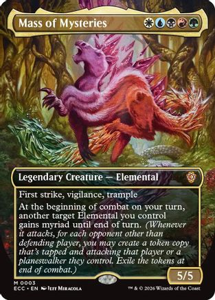 Mass of Mysteries (Borderless) (3) [Commander: Lorwyn Eclipsed] foil - Deck Out Gaming