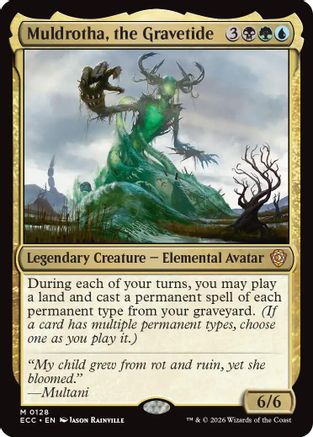 Muldrotha, the Gravetide (128) [Commander: Lorwyn Eclipsed] - Deck Out Gaming