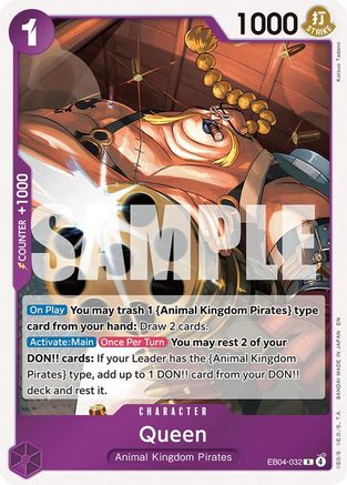 Queen (EB04-032) [The Azure Sea's Seven] Foil - Deck Out Gaming