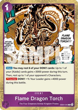 Flame Dragon Torch (EB04-040) [The Azure Sea's Seven] Foil-1
