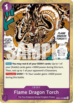 Flame Dragon Torch (EB04-040) [The Azure Sea's Seven] Foil-1