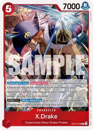 X.Drake (OP14-016) [The Azure Sea's Seven] Foil-1