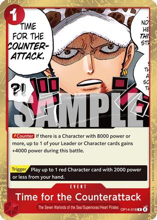 Time for the Counterattack (OP14-018) [The Azure Sea's Seven] Foil