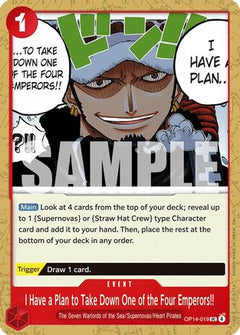I Have a Plan to Take Down One of the Four Emperors!! (OP14-019) [The Azure Sea's Seven] - Deck Out Gaming
